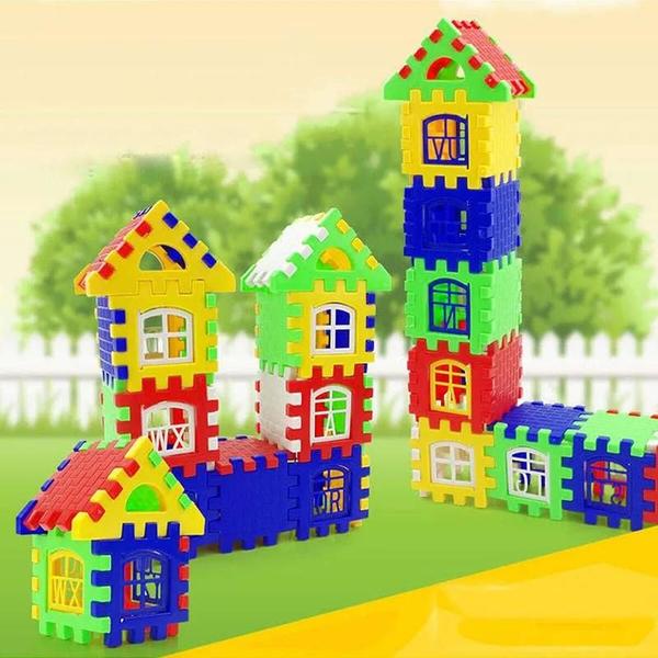 Imagem de Blocos de Construção de Plástico para Crianças (3-6 anos) - Brinquedo Educativo