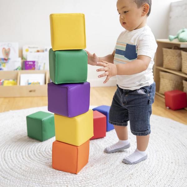 Imagem de Blocos de construção ECR4Kids SoftZone Patchwork Toddler de 12 peças