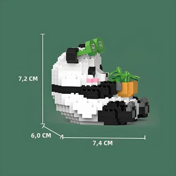 Imagem de Blocos de Construção Educacionais DIY - Panda Chinês - Mini Animais - Presente para Crianças