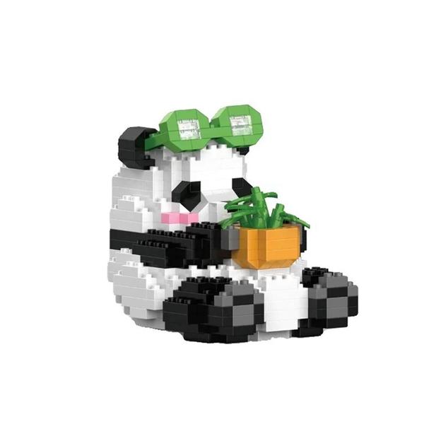 Imagem de Blocos de Construção Educacionais DIY - Panda Chinês - Mini Animais - Presente para Crianças