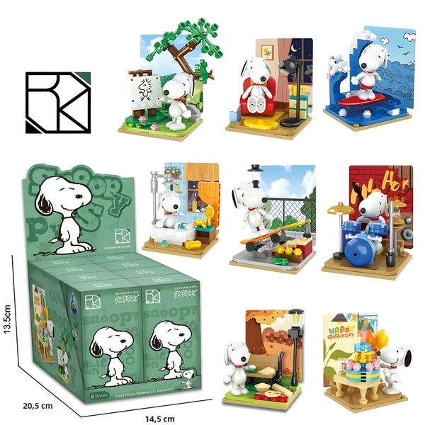 Imagem de Blocos de Construção Kawaii Snoopy - Anime, DIY e Decoração de Mesa