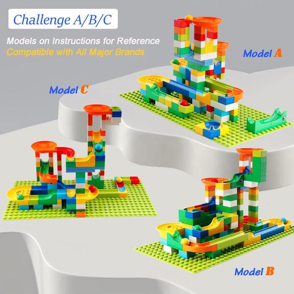 Imagem de Blocos de construção Marble Run Klobroz 145 unidades para crianças de 3 anos ou mais