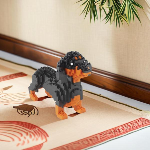 Imagem de Blocos de construção Micro Dachshund, mini tijolos de brinquedo para animais de estimação (898 unidades)