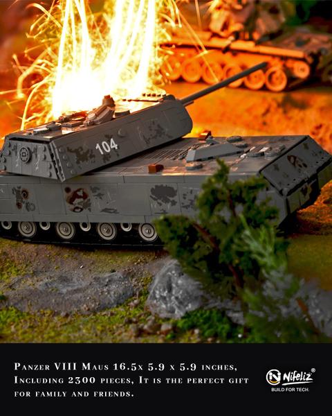 Imagem de Blocos de construção Nifeliz Panzer VIII Maus WW2 Military