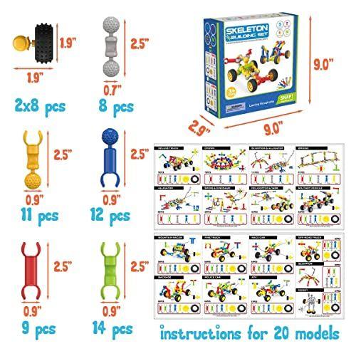 Imagem de Blocos de Construção para Crianças, Brinquedos STEM para Meninos e Meninas, Playset de Brinquedos Divertidos para Crianças Criativas, Atividades Educacionais (70 PCS)