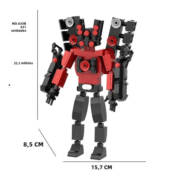 Imagem de Blocos de Construção Skibidi Toilet Titan Series - Brinquedo DIY para Crianças