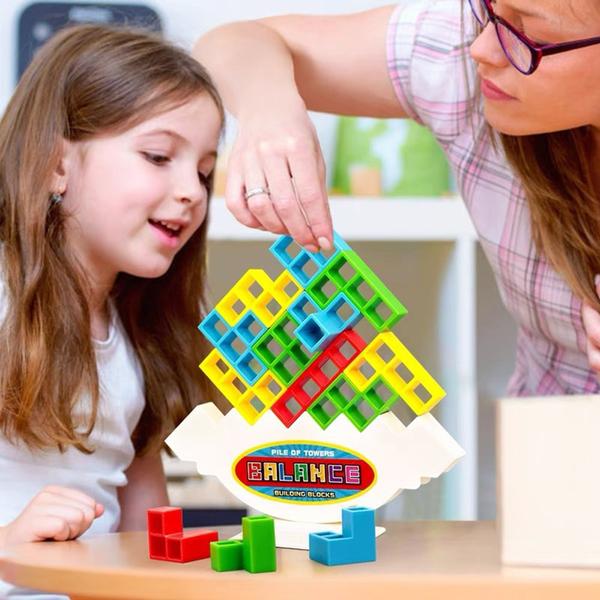 Imagem de Blocos De Construção Tetra Jogo Empilhe Infantil Brinquedo