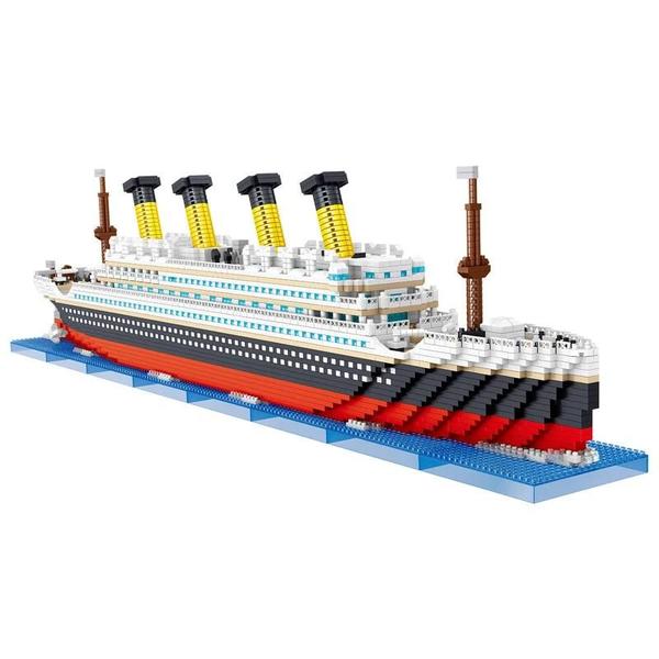 Imagem de Blocos de Construção Titanic para Crianças - 4404 Peças - Mini Modelo de Navio