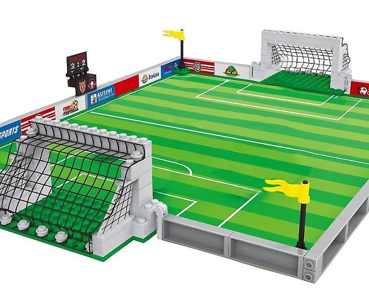 Imagem de Blocos de construção Toy Ausini Soccer Field com minifiguras