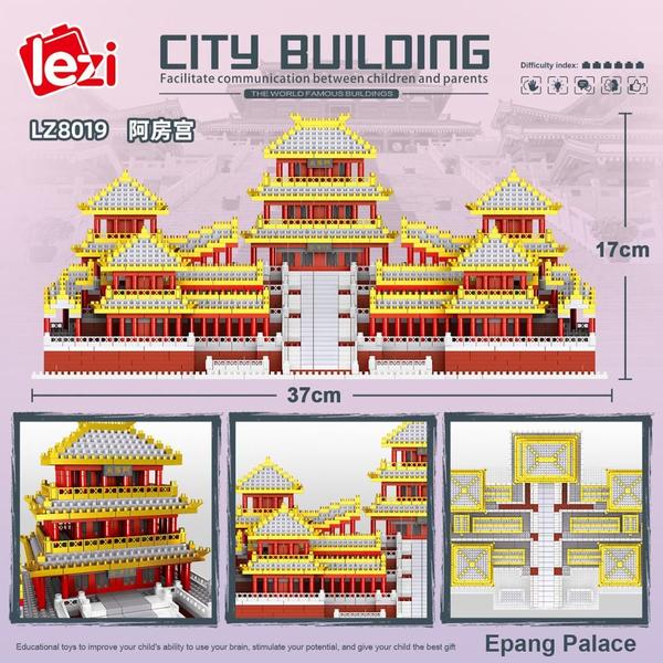 Imagem de Blocos de construção Wokex AFANGGONG, modelo chinês antigo de 184 unidades