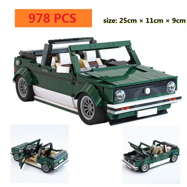 Imagem de Blocos de construção Wokex Open Top Golf Brick Car modelo MOC 2677