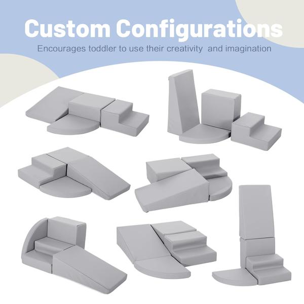 Blocos de escalada de espuma JungleDove para crianças pequenas com couro PU Imagem de Blocos de escalada de espuma JungleDove para crianças pequenas com couro PU