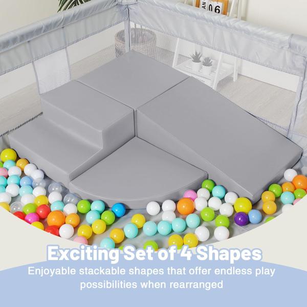 Blocos de escalada de espuma JungleDove para crianças pequenas com couro PU Imagem de Blocos de escalada de espuma JungleDove para crianças pequenas com couro PU