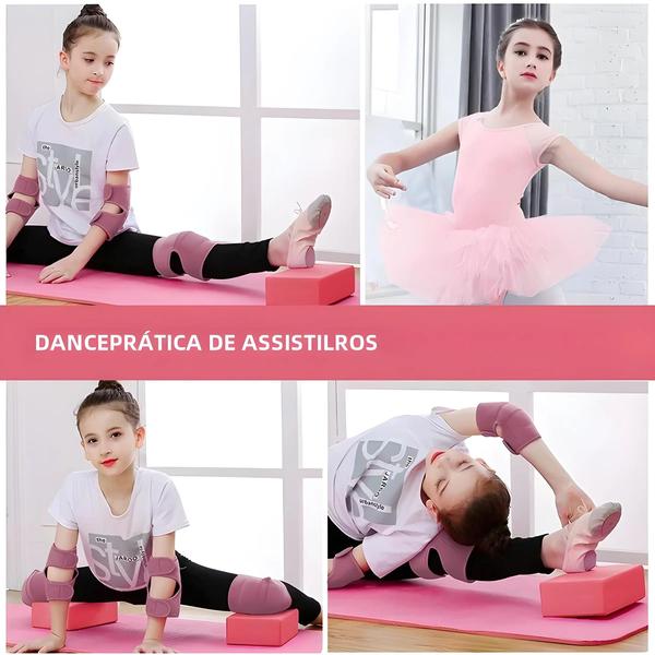 Imagem de Blocos de Ioga e Pilates de EVA - Kit de Exercícios com Cubos e Tapetes