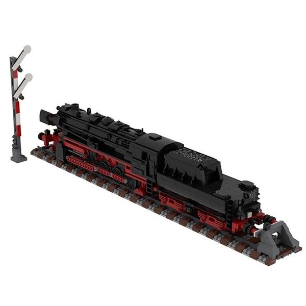 Imagem de Blocos de locomotiva a vapor Kit Vapour Train Montar veículo modelo brinquedos presente de aniversário das crianças Blocos