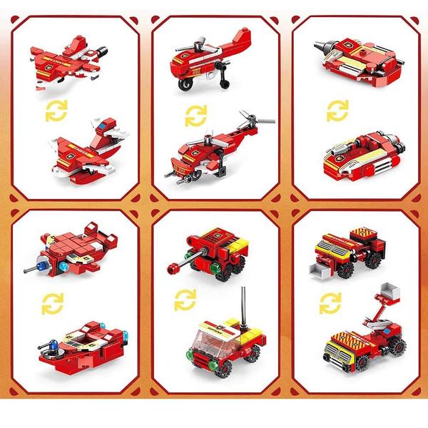 Imagem de Blocos de Montar - 25-1 - Cubic - Brigada de Incêndio - 572 peças - Multikids