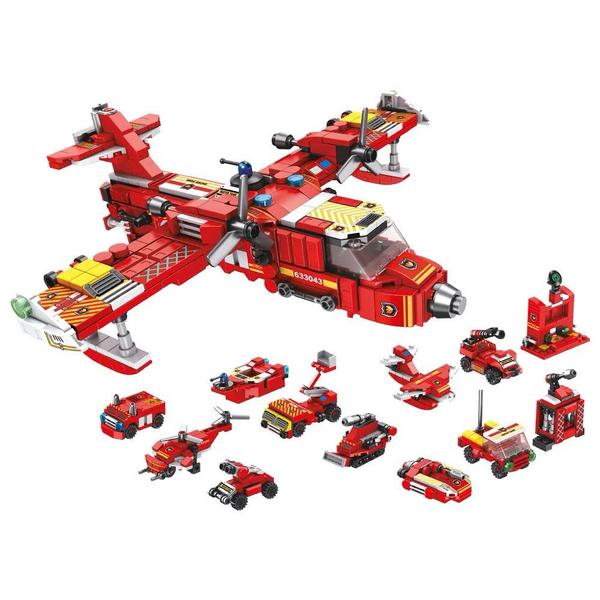 Imagem de Blocos de Montar - 25-1 - Cubic - Brigada de Incêndio - 572 peças - Multikids