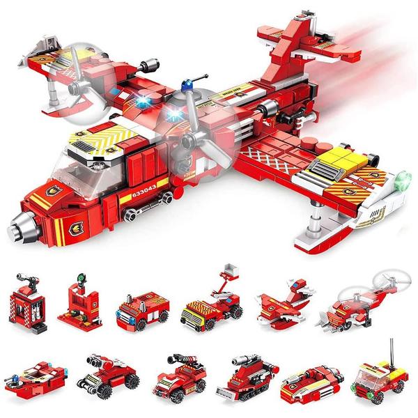 Imagem de Blocos de Montar - 25-1 - Cubic - Brigada de Incêndio - 572 peças - Multikids