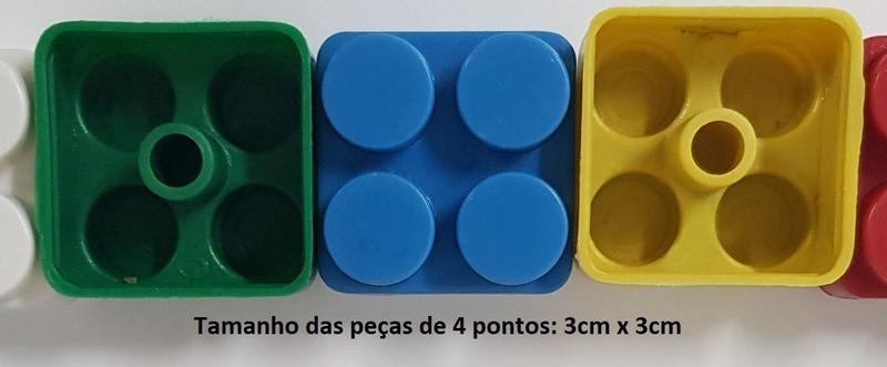 Imagem de Blocos De Montar 504 Peças Grandes Brinquedo Educativo