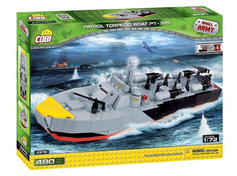 Imagem de Blocos De Montar Barco Militar Patrulha - COBI 2376