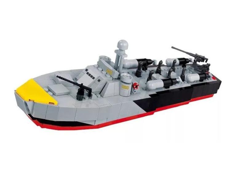 Imagem de Blocos De Montar Barco Patrol Torpedo Pt-305 Cobi 480 Peças