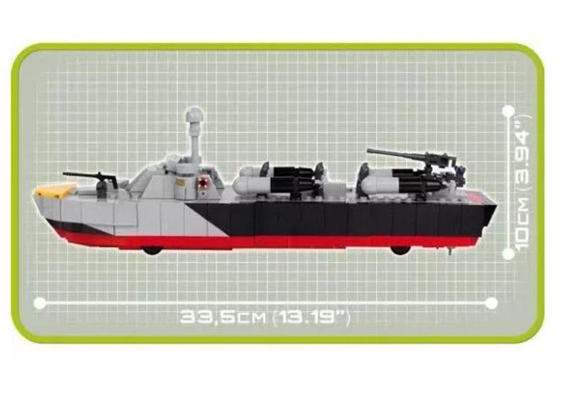 Imagem de Blocos De Montar Barco Patrol Torpedo Pt-305 Cobi 480 Peças