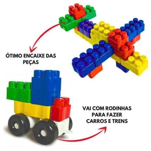 Imagem de Blocos De Montar Blocks Pote C/350 Peças