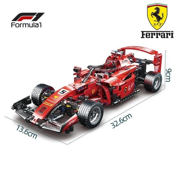 Imagem de Blocos De Montar Carrinho De Fórmula 1 Ferrari 455 Peças