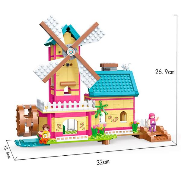 Imagem de Blocos de Montar Casa com Cata-vento 658pcs 4576 - Dorémi