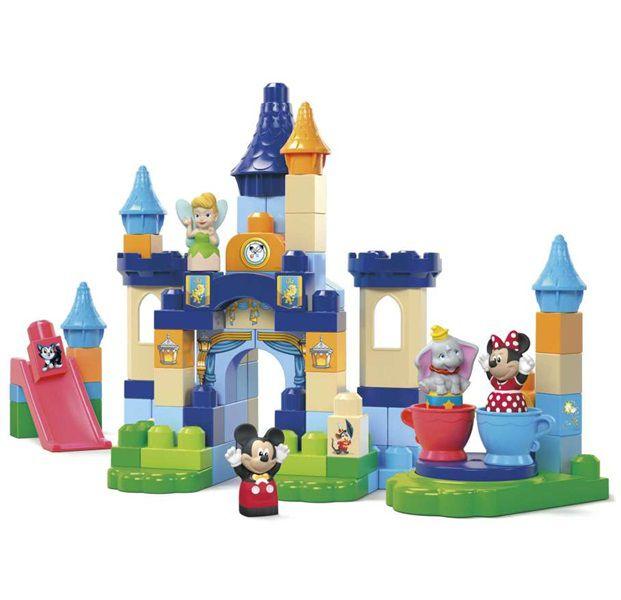 Imagem de Blocos de Montar Castelo de Celebrações Do Mickey Com 96 Peças Grandes - Disney 100 Anos - Mega Bloks - Mattel