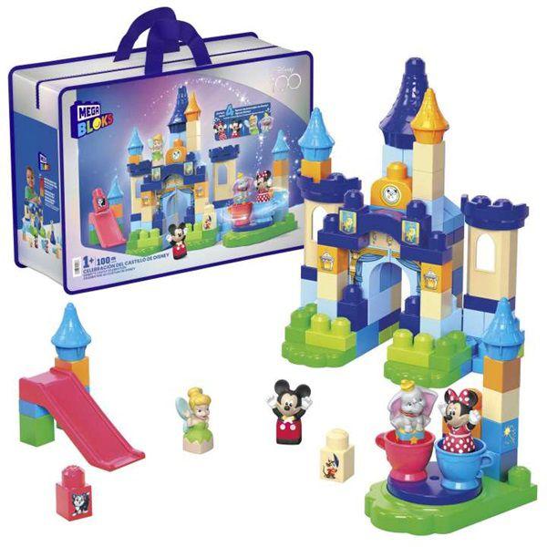 Imagem de Blocos de Montar Castelo de Celebrações Do Mickey Com 96 Peças Grandes - Disney 100 Anos - Mega Bloks - Mattel