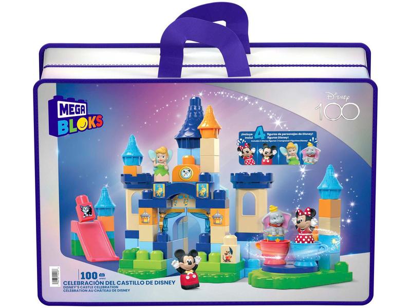 Blocos de Montar Disney Mega Bloks Celebração - do Castelo da Disney 100 Peças Blocos de Montar Disney Mega Bloks Celebração - do Castelo da Disney 100 Peças
