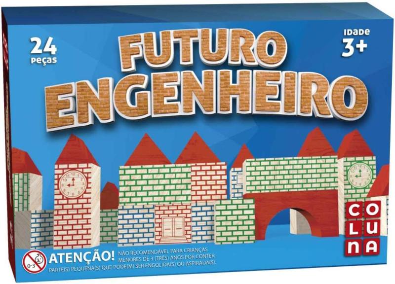 Blocos De Montar Futuro Engenheiro 24 Peças Coluna Pais e Filhos Imagem de Blocos De Montar Futuro Engenheiro 24 Peças Coluna Pais e Filhos