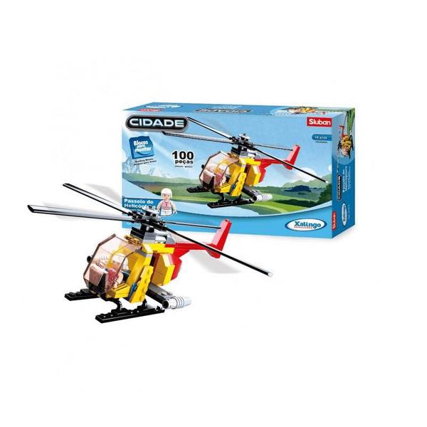 Blocos de Montar Helicóptero 0147.6 - Xalingo 100 Peças Imagem de Blocos de Montar Helicóptero 0147.6 - Xalingo 100 Peças