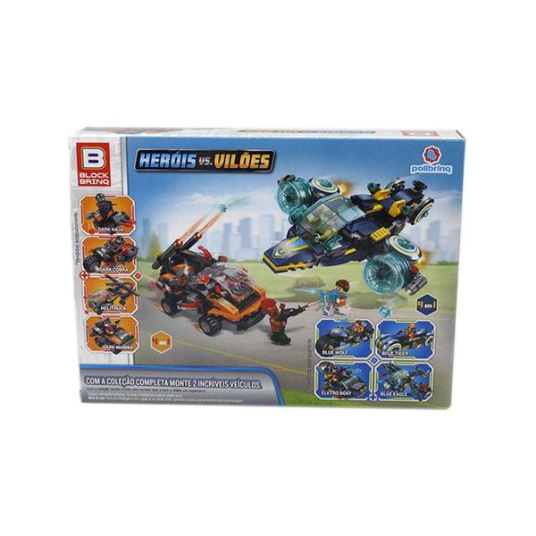 Blocos de Montar Heróis Vs. Vilões Lurk Moto Combate- Polibrinq Imagem de Blocos de Montar Heróis Vs. Vilões Lurk Moto Combate- Polibrinq