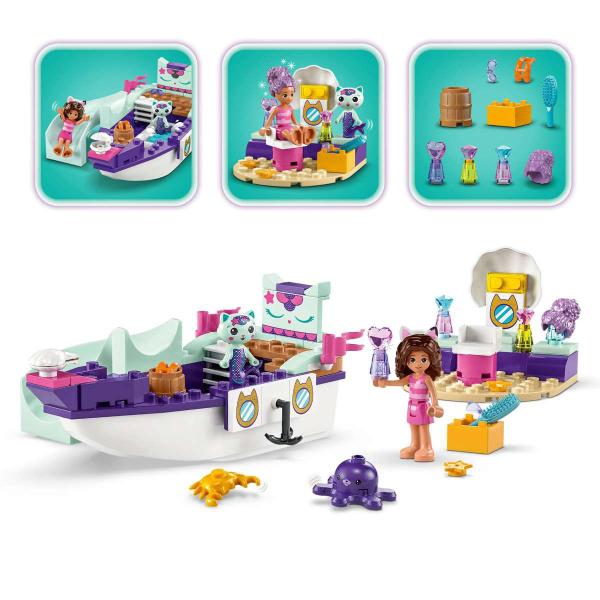 Imagem de Blocos De Montar Lego Gabby's Dollhouse Navio E Spa Da Gabby E Sereiata