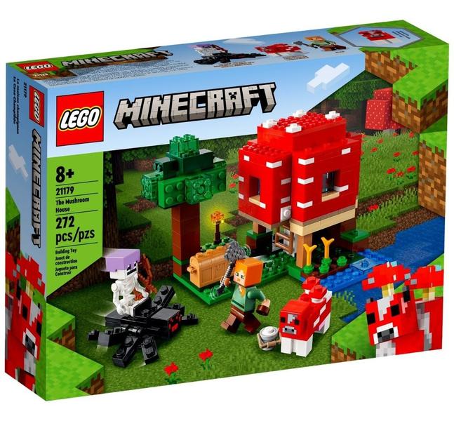 Imagem de Blocos De Montar Lego Minecraft Casa Cogumelo 272 Peças