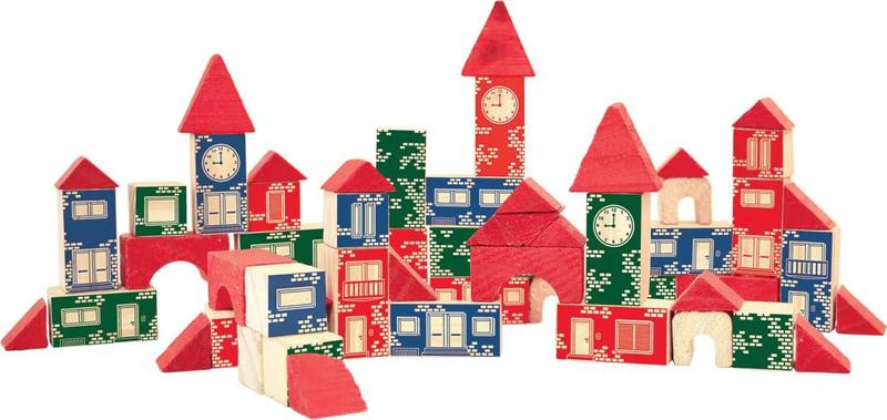 Blocos De Montar Madeira Com 45 Peças - Pais E Filhos - Pais & Filhos Imagem de Blocos De Montar Madeira Com 45 Peças - Pais E Filhos
