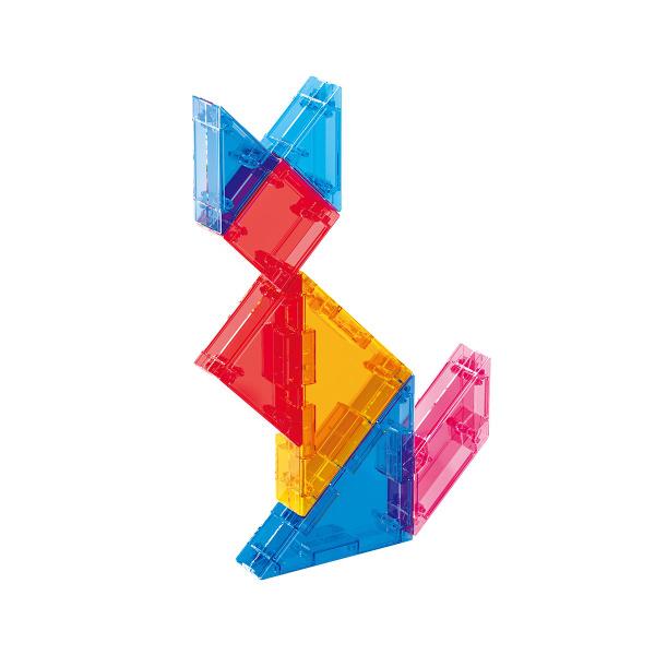 Imagem de Blocos De Montar Magnético Tangram Formas Geometricas Jogo Escolar Pedagógico Brinquedo Educativo Infantil