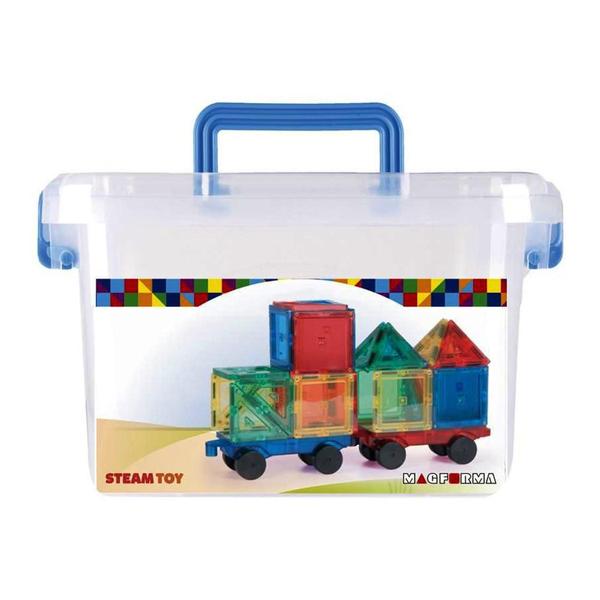 Blocos De Montar Magnéticos Magforma 30 Peças Com Rodas Imagem de Blocos De Montar Magnéticos Magforma 30 Peças Com Rodas