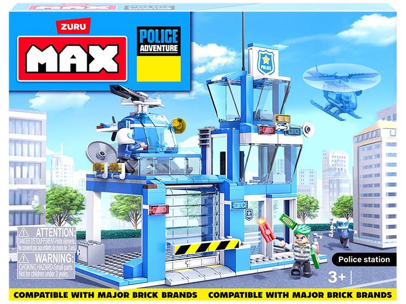 Blocos de Montar Max Adventure Police Station - Candide 321 Peças Imagem de Blocos de Montar Max Adventure Police Station