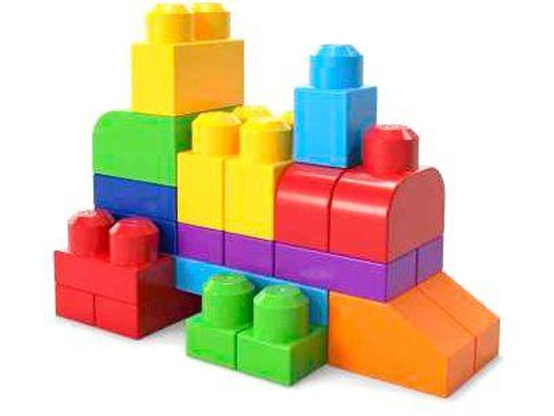 Imagem de Blocos de Montar Mega Bloks Bolsa de Construção  - Mattel 60 Peças