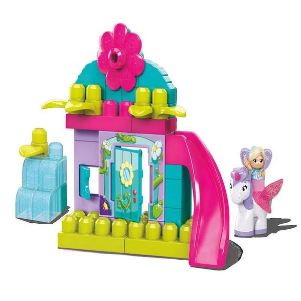 Imagem de Blocos De Montar Mega Bloks Casinha Encantada Mattel Gkx80