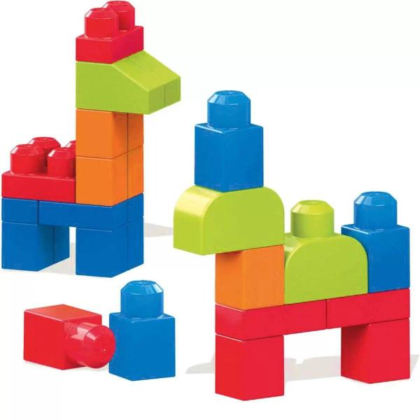 Imagem de Blocos De Montar Mega Bloks Fisher-price Sacola Com 40 Peças - Mattel