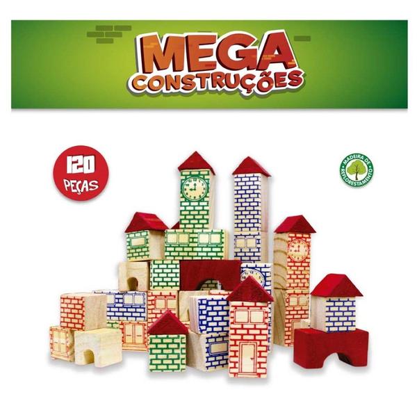 Imagem de Blocos de Montar Mega Construções 120 Peças Pais e Filhos