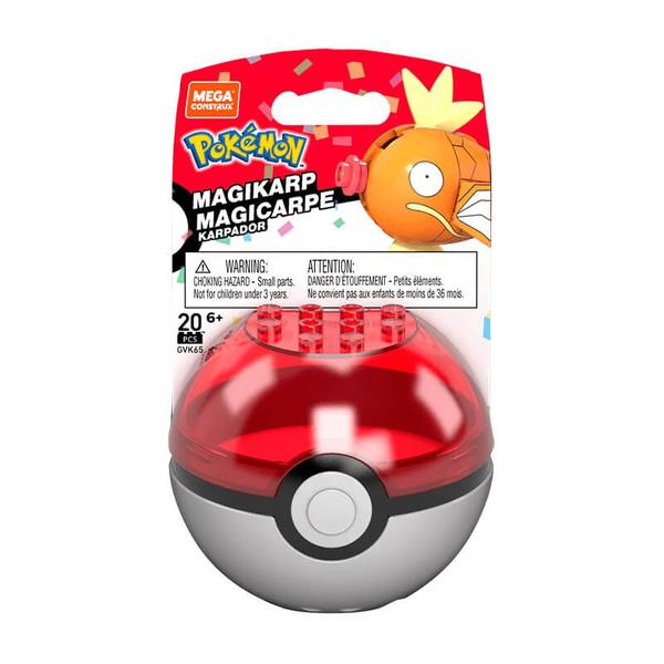 Imagem de Blocos de Montar MEGA Pokémon - Magikarp + Poké Bola  Mattel