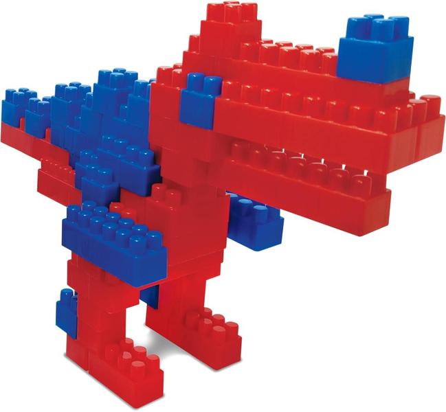 Blocos de Montar Mega Robots Espinossauro GGB Plast - GGB Brinquedos Imagem de Blocos de Montar Mega Robots Espinossauro GGB Plast