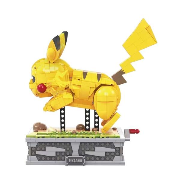 Imagem de Blocos de Montar Mega Unboxed Pokémon Deluxe Pikachu Com Movimento - 1095 Peças - Mattel  HGC23