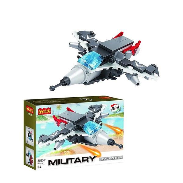 Imagem de Blocos de Montar Militar Jato JF-17 93pcs 3020-2 - Dorémi