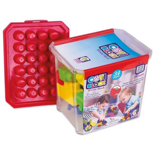 Blocos de Montar Para jogar e Brincar Com as Crianças - Cotiplás Imagem de Blocos de Montar Para jogar e Brincar Com as Crianças